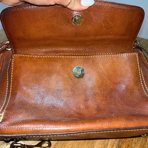 Dooney & Bourke Brown Leather Florentine Satchel Bag Purse - Picture 10 of 16